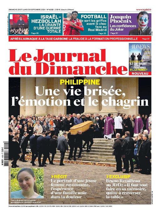 Title details for Le Journal du dimanche by Lagardere Media News - Wait list